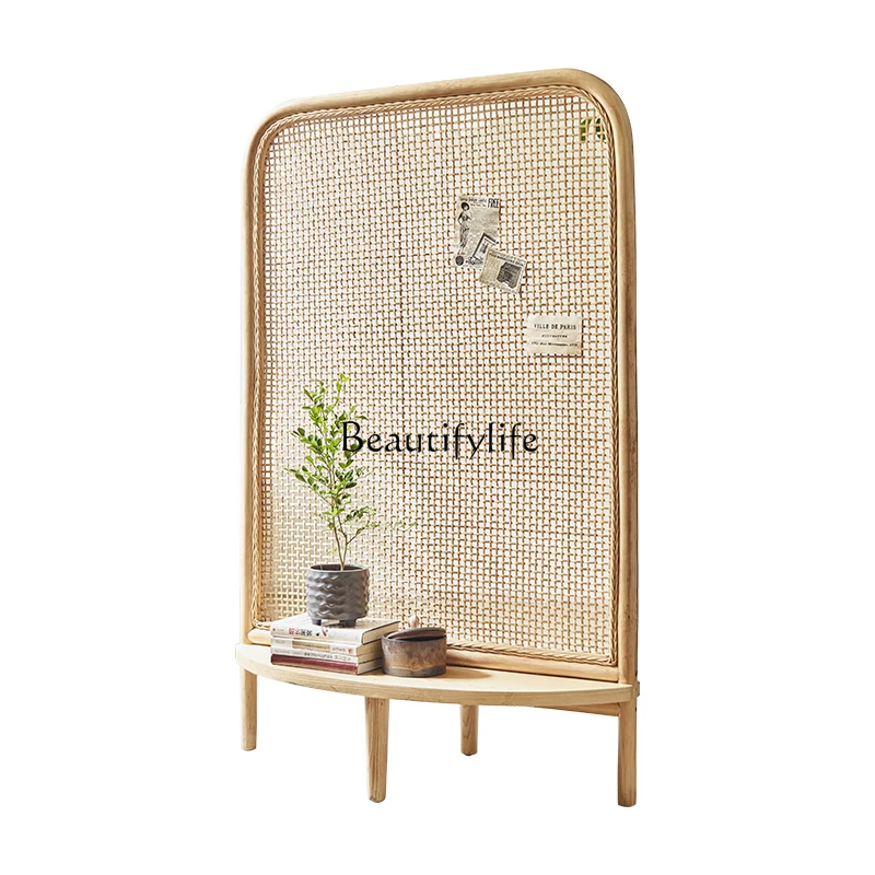 

Nordic Rattan Subareas Screens Modern Minimalist Solid Wood Creative Banshan Home