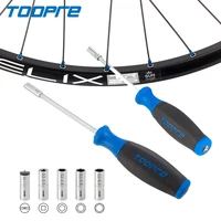 Llave para radios de pezón interno de bicicleta, herramienta de instalación y extracción de ajuste de llanta de 5 juntas de enchufe, 1 unidad