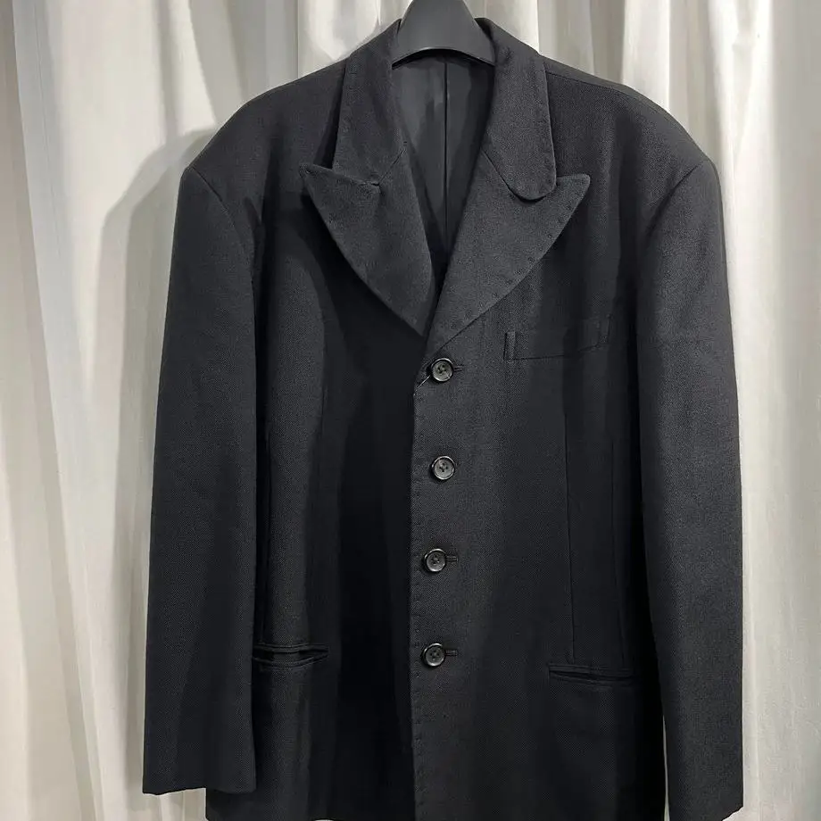 

TOP-YAMAMOTO ® Black Loose-Fitting Autumn Business Suit Men's Casual Style Multi-Complimentable
