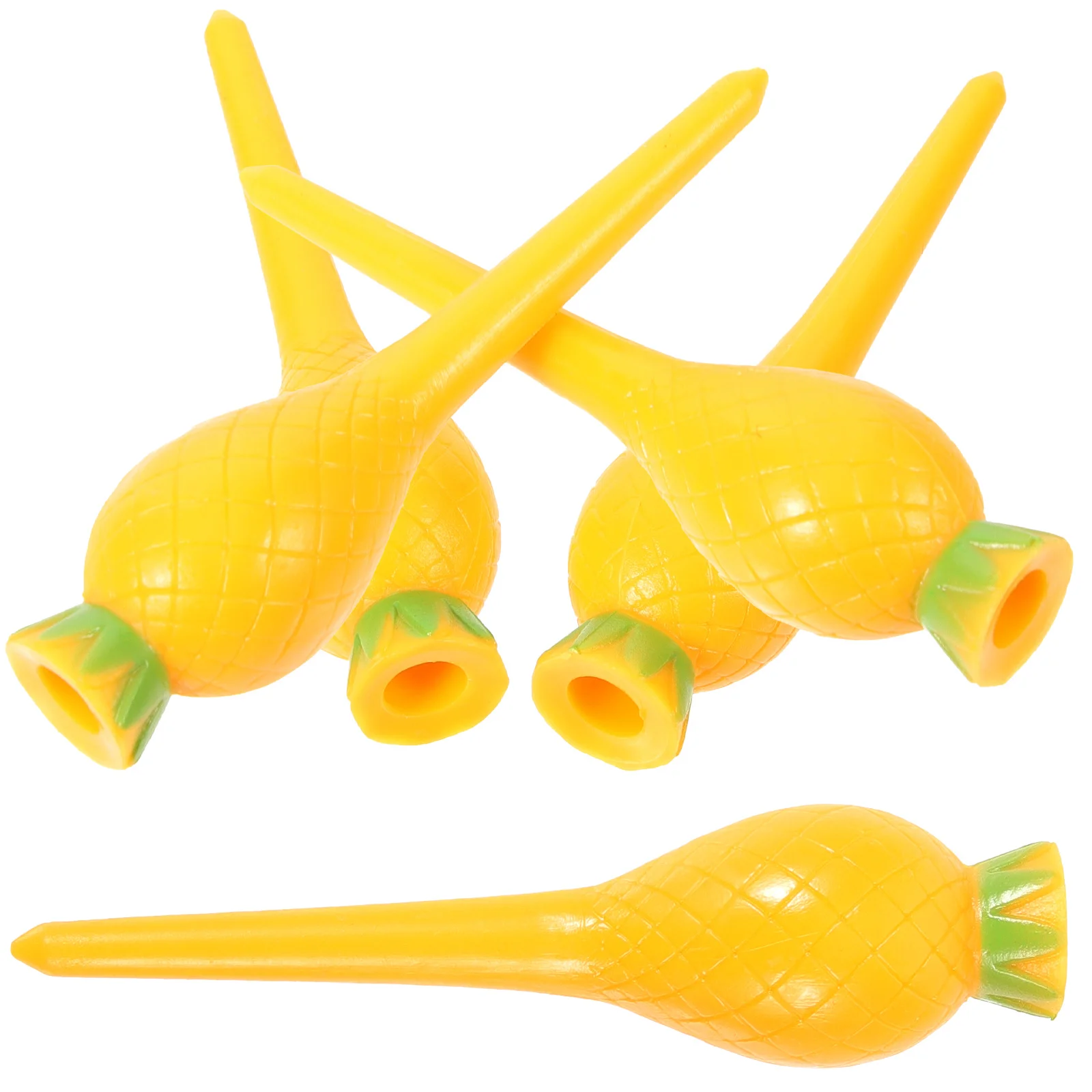 

5Pcs Cartoon Pineapple Golf Tees Enhanced Stability Low Golf Ball Holder Spikes for Shots and Drills