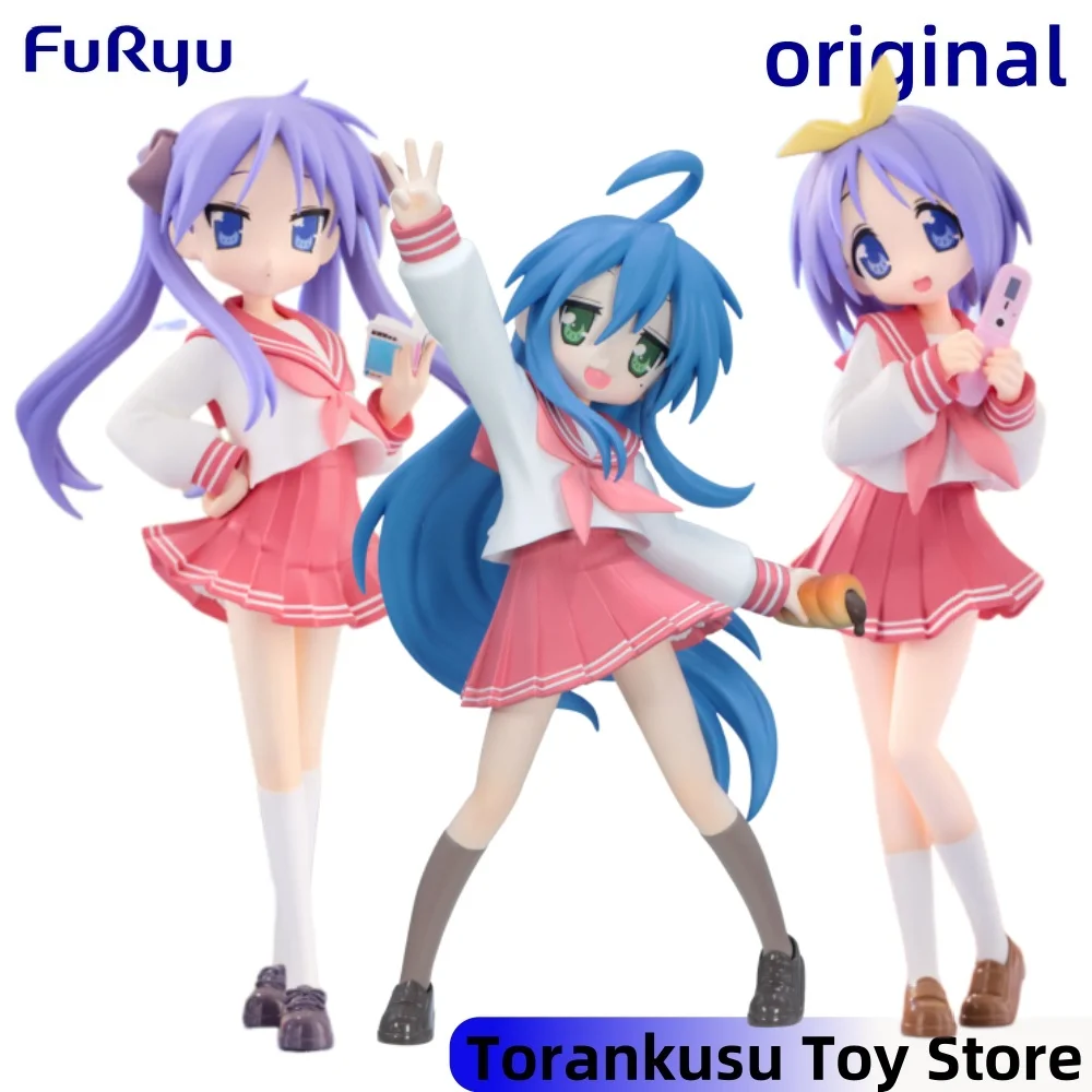 Figurines d'action Furyu Lucky Star Anime Izumi Konata Hiiragi Tsukasa Hiiragi Kagami Trio-Try-iT, modèle original Figuarts