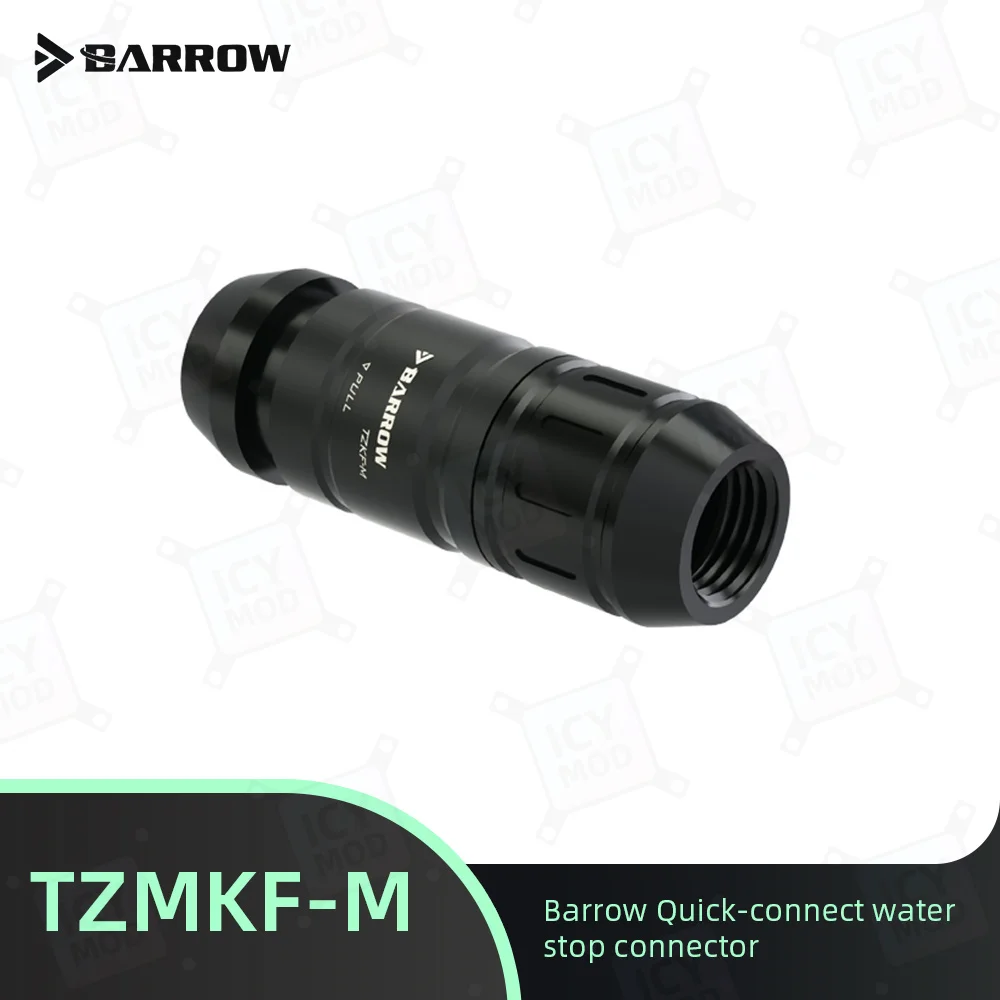 

Barrow Quick-connect Water Stop Connector TZKMF-M Separated Water Valve Femal Male for PC Gaming Water Cooling Building