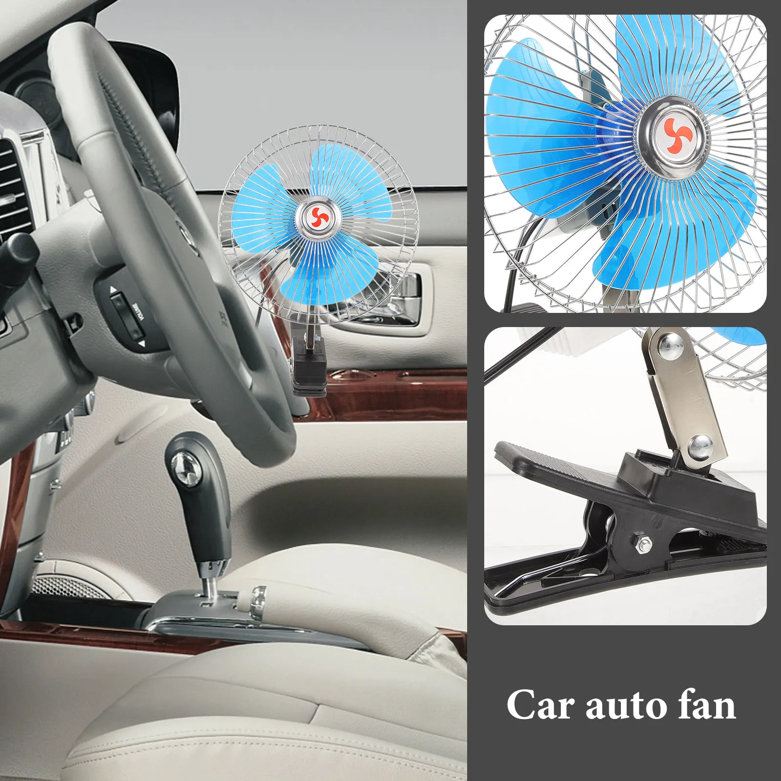 

Clip Powerful Wind Cooling Interior Wide Compatibility Oscillating Electric For Vehicle 12V Truck Cigarette Lighter Car