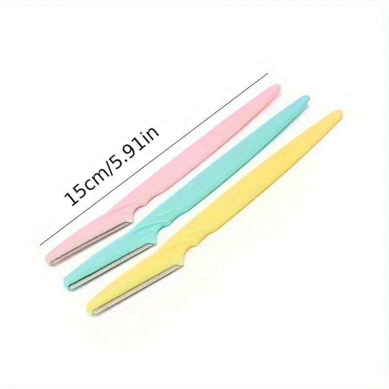 Ciseaux tranchants, outil de coupe de sourcils, outil de maquillage et de toilettage, emballage ample, rasoir à sourcils tranchant, sûr et efficace