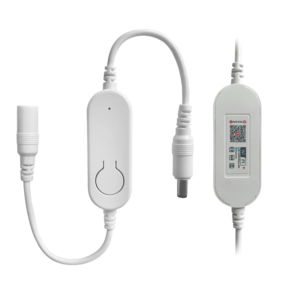 Tuya-インテリジェント調光器,調整可能な明るさ,LEDストリップライト,Google, DC 5v-24v,シングルカラー