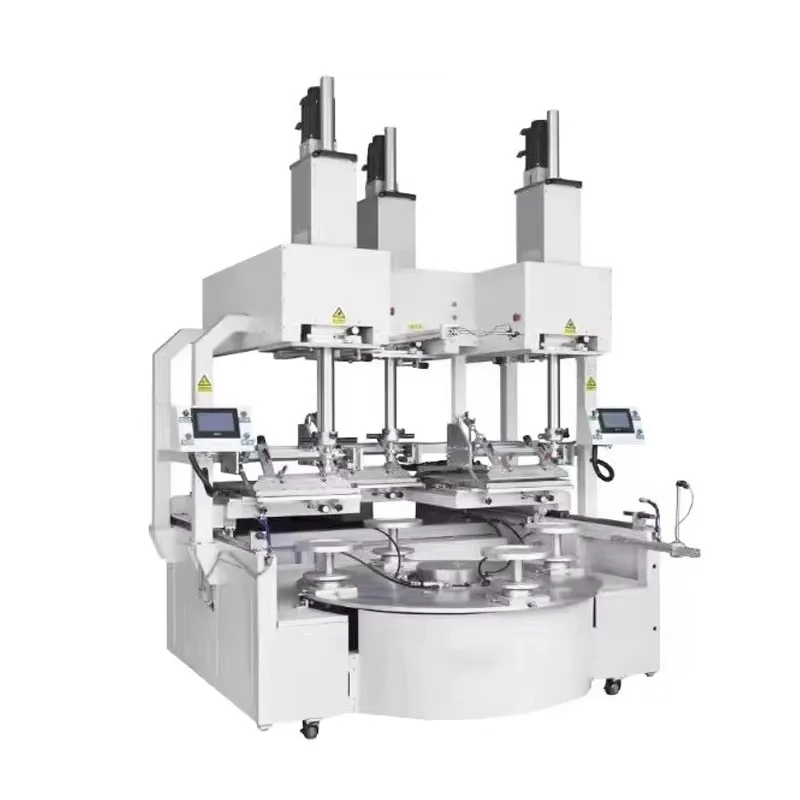 Semi-Automatic Three Color Pad Printing Machine New Condition for Ceramic Tableware Mug Plate Bowl Logo Decoration