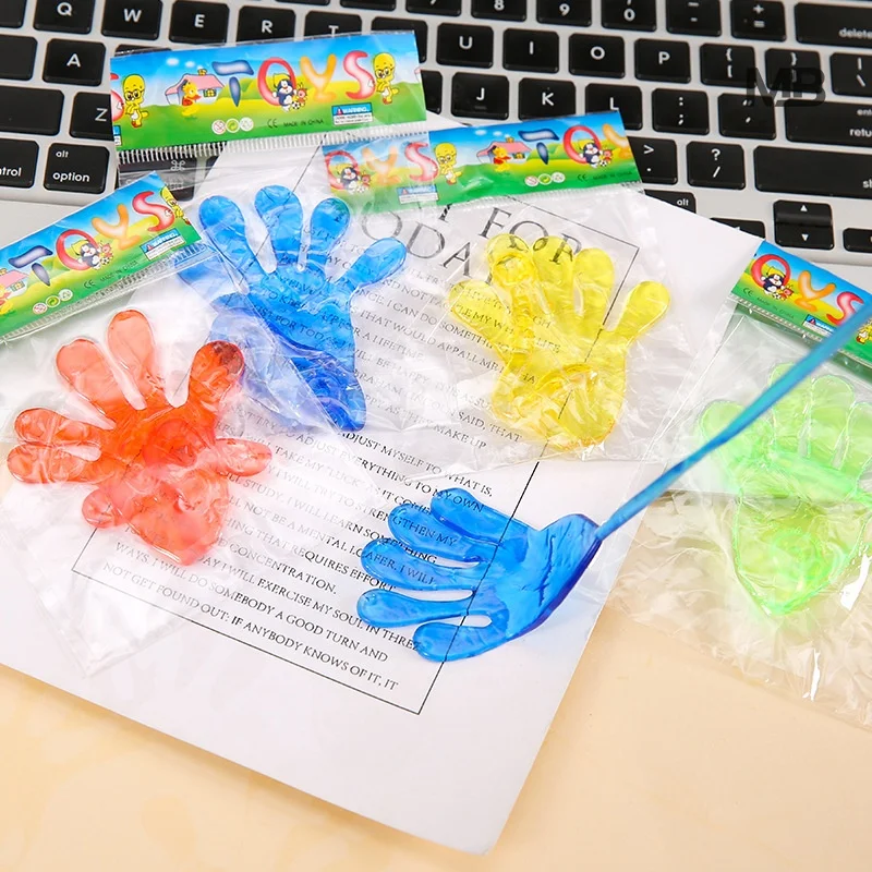 Smarty Pants Stretchy Sticky Hand Toy  Slap Palm Prank Joke Stress Relief Fidget Retro Nostalgic 80s Classic Novelty Party Favor view 4