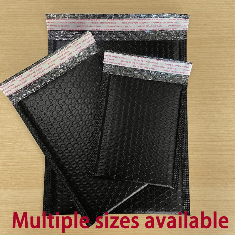Black Bubble Envelope Bags Self-Sealing Mailing Bags Inflatable Bubble Mailing Envelopes Shipping Packaging Bags Multiple Sizes
