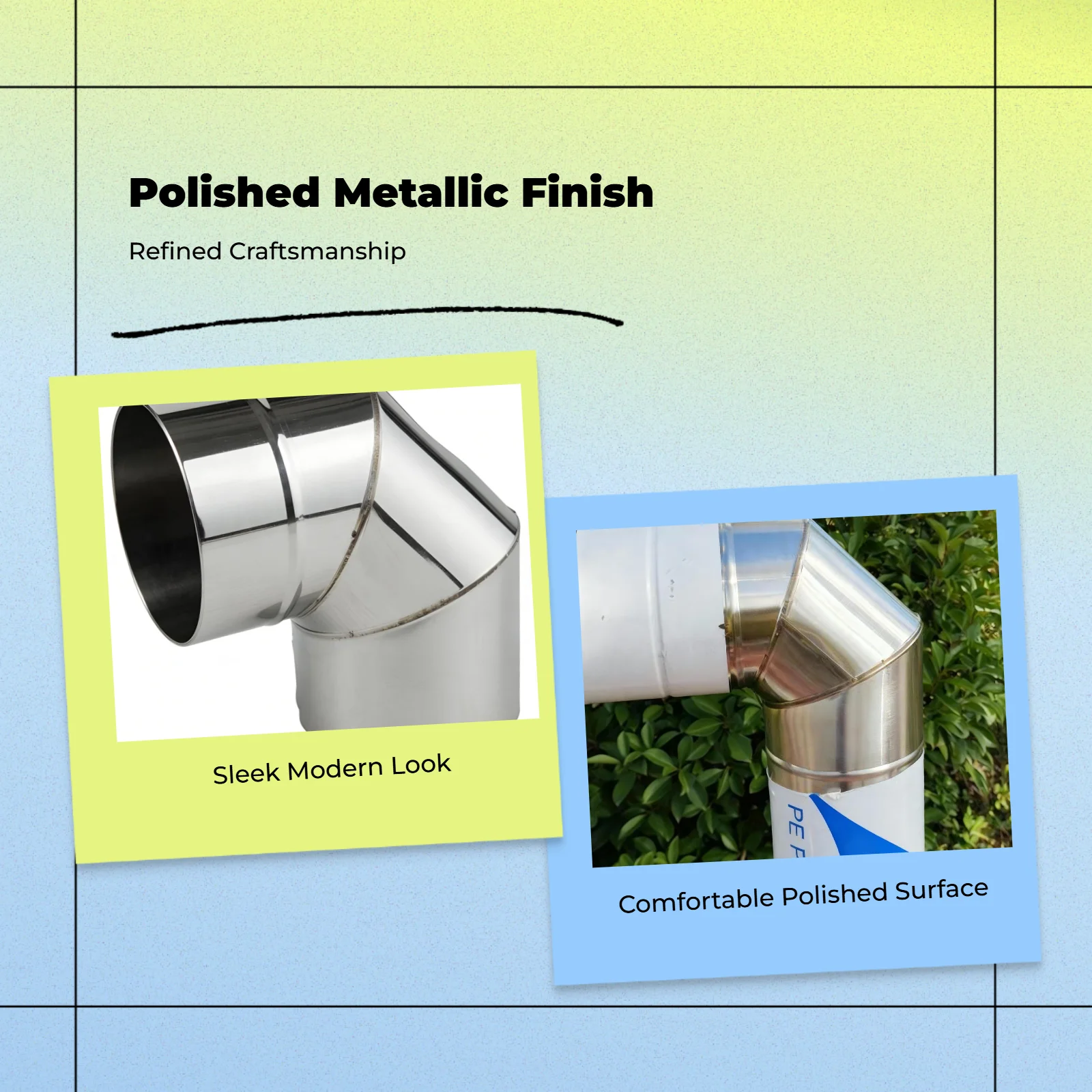 

Вытяжной коленчатый соединитель для дымохода Нержавеющая сталь Устойчивый к высоким температурам