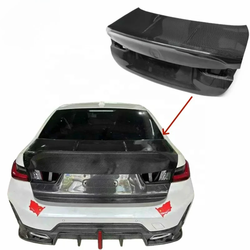 غطاء ممتص الصدمات FORBMW M3 M4 G20/G80 مستوحى من السباق من ألياف الكربون الجافة 2021-2023 #3