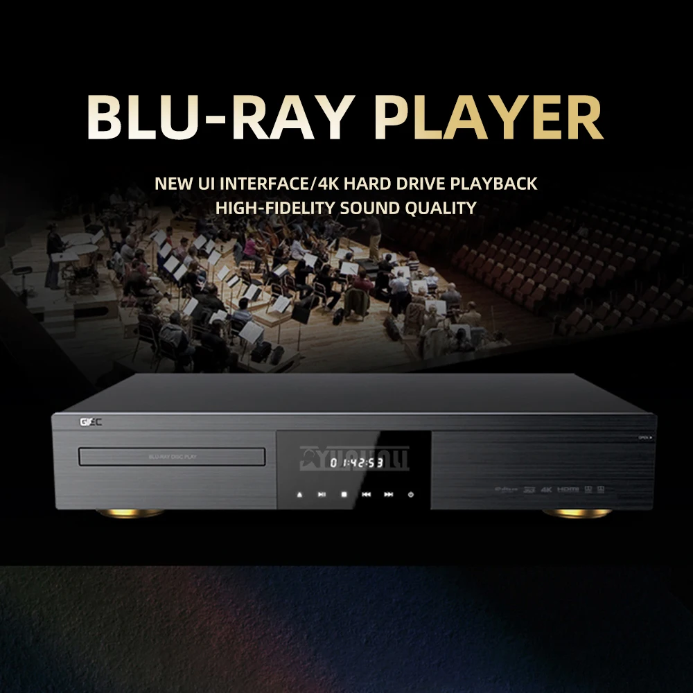 4K HD Original Disc Panoramic Sound SACD Home Disc Player, Dolby Vision Blu-ray Player