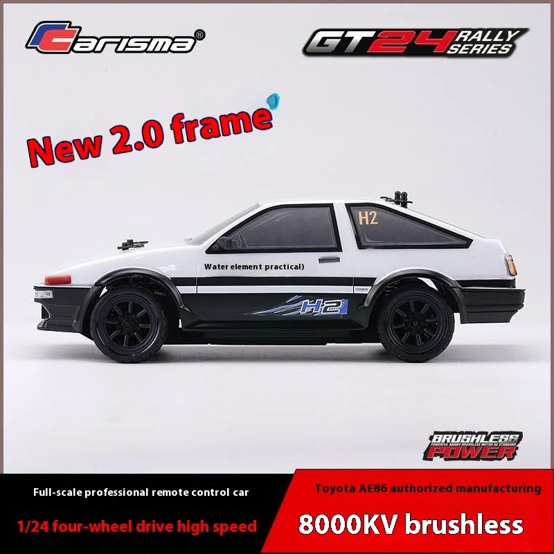 Carisma 1/24 Rtr Ae86 Drift Rc Car Experience The On A Track Brushless 4wd 35 Km/H Metal Bearings And Dual-A-Arm Suspension