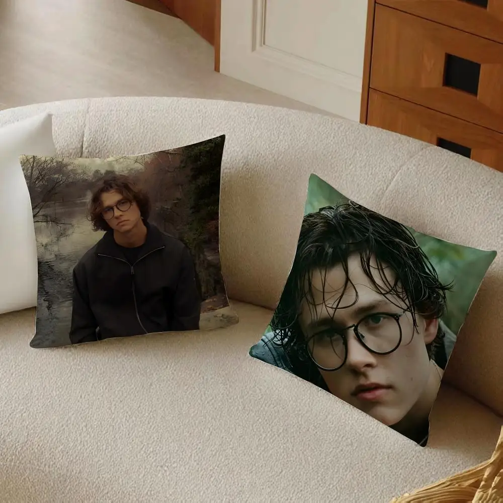Soulful Indie Acoustic David Kushner Cushion Cover Sofa Home Decor Living Room Accessory Holiday House Cushion Shell