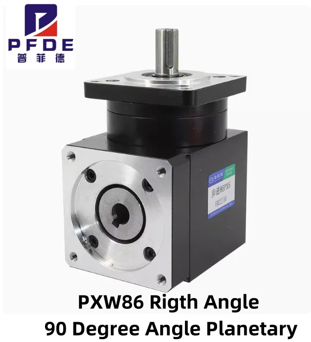 PXW86 Rigth Angle 90 Degree Angle Planetary Rudecer Ratio 3 To Ratio 180 Suit Nema34 for CNC Stepper Servo Motor Reduce