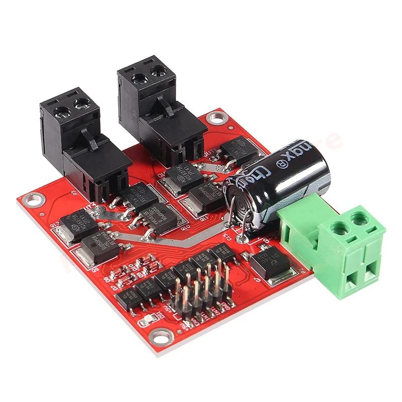 L298 DC Motor Driver Module 160W 7A 12V 24V Dual H Bridge Motor Speed Controller DC 6.5V-27V PWM Motor Regulator Board Module