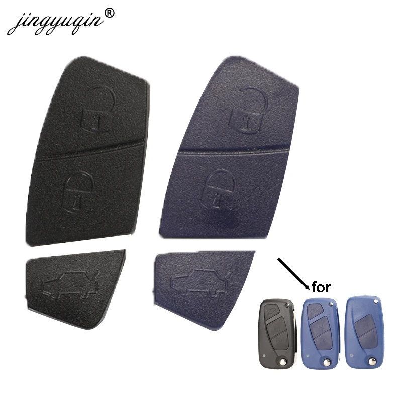 jingyuqin Blue Black Replacement 2/3 Buttons Car Remote Key Shell Button Pad For Fiat Punto Panda Stilo