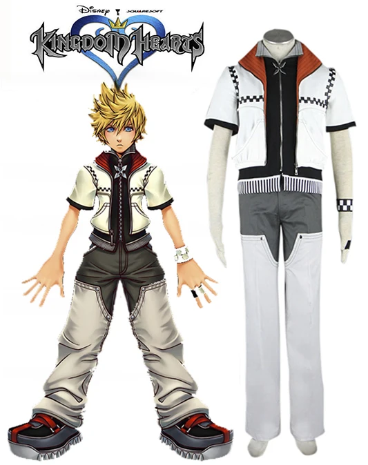 Roxas Clothes Cosplay Kingdom Hearts Roxas Cosplay Costume Custom Made Full Set Any Size for Men and Women 2025