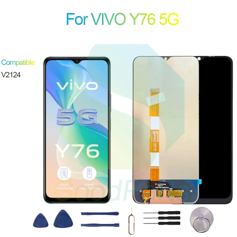 

For VIVO Y76 5G LCD Display Screen 6.58" V2124 For VIVO Y76 5G Touch Digitizer Assembly Replacement