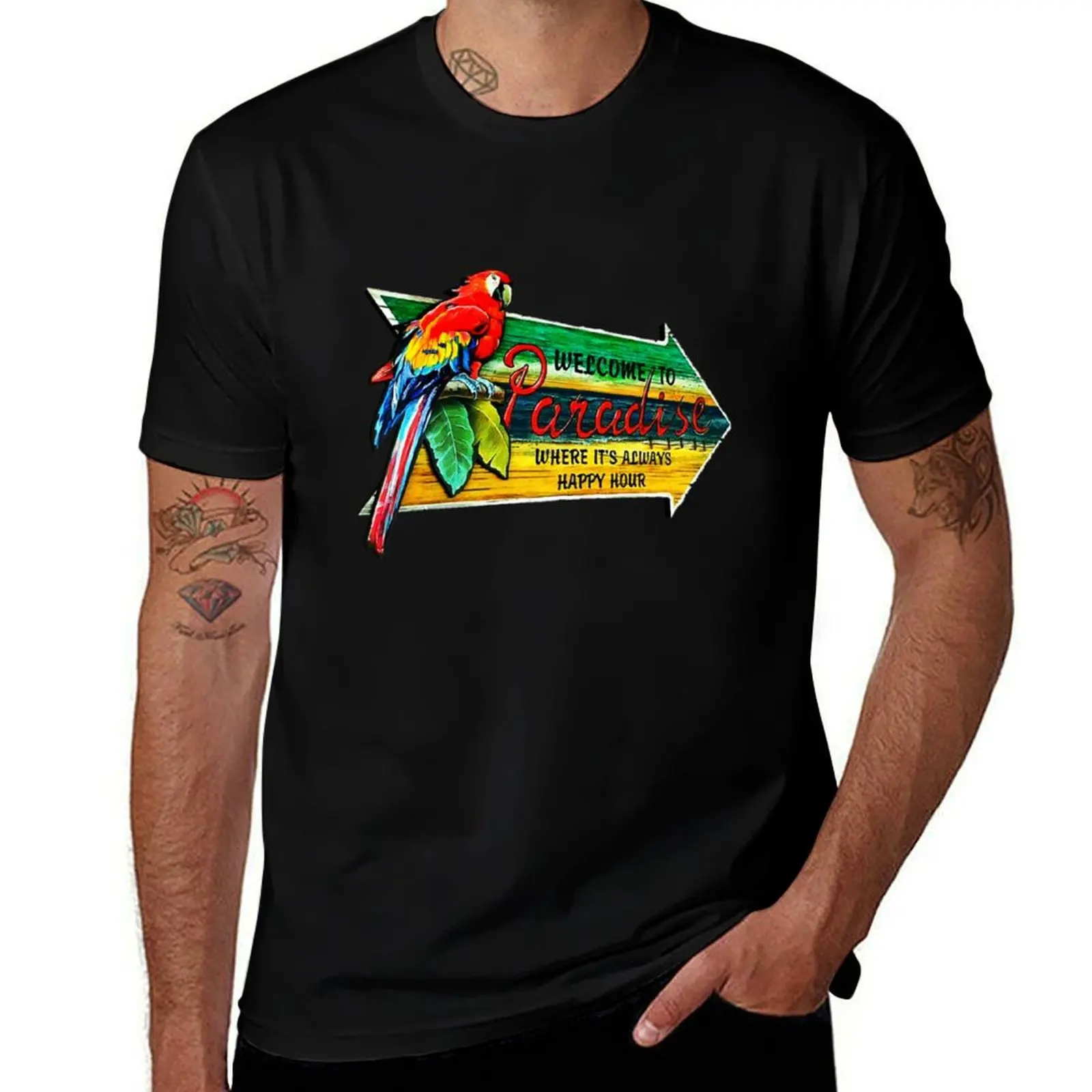 

Welcome to paradise T-Shirt t shirt man casual mens graphic t shirts t shirt man cotton T-shirt