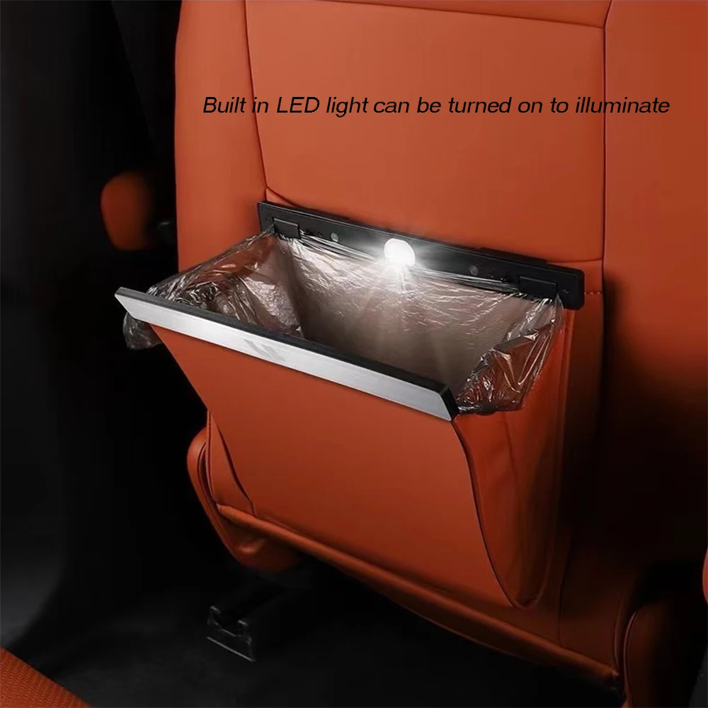 

For LIXIANG L6 L7 L8 L9 Leather trash can modified seat back hanging garbage storage bag automotive supplies interior accessorie