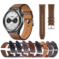 22mm Leather Watch Strap For Xiaomi Watch S4/Color 2 Band Mi S3/S2 46mm/S1 pro Correa Bracelet for Amazfit GTR/GTS/Bip Watchband