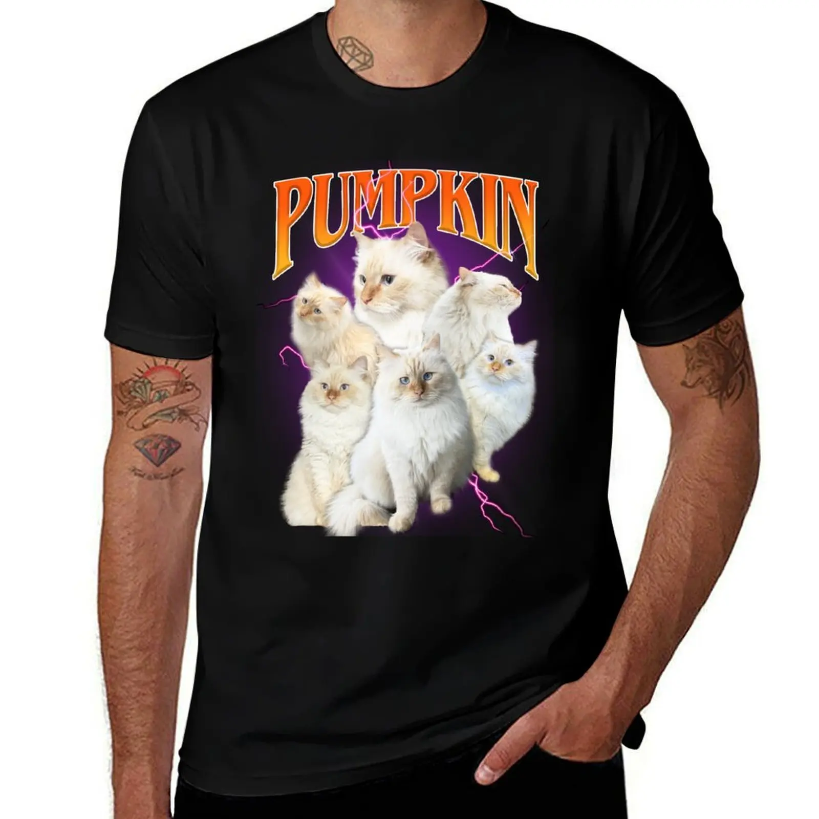 

PUMPKIN band shirt T-Shirt funny gifts kawaii clothes cotton man t-shirts big and tall t shirts for men