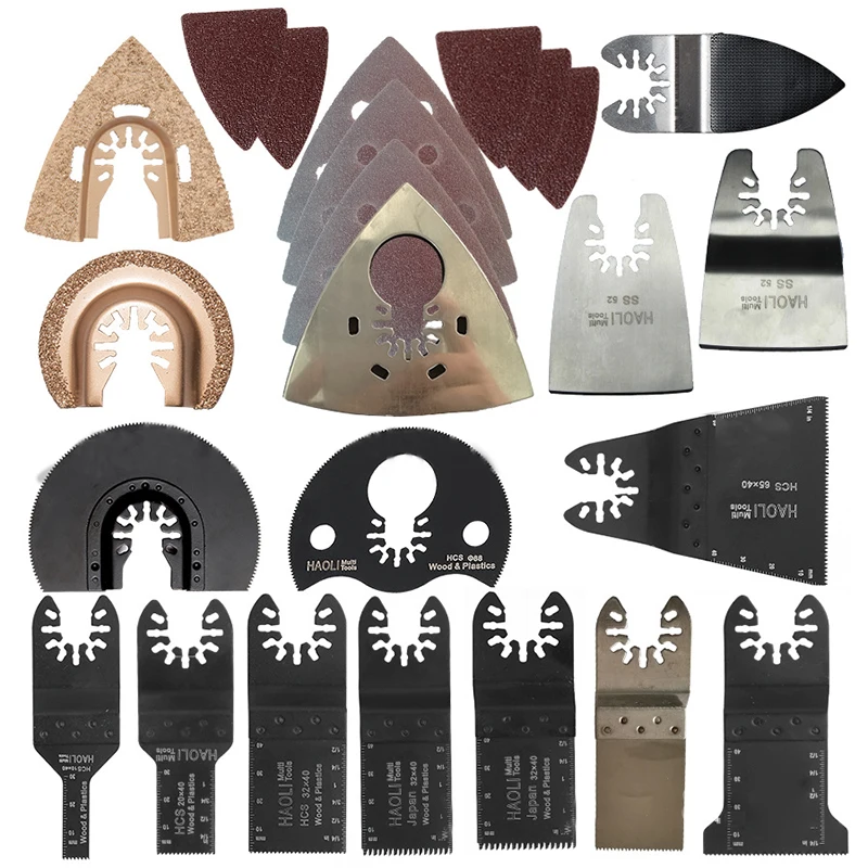 

66 Piece Set of Universal Treasure Accessories Power Tools Multi-tool Saw Blade Hardware Accessories