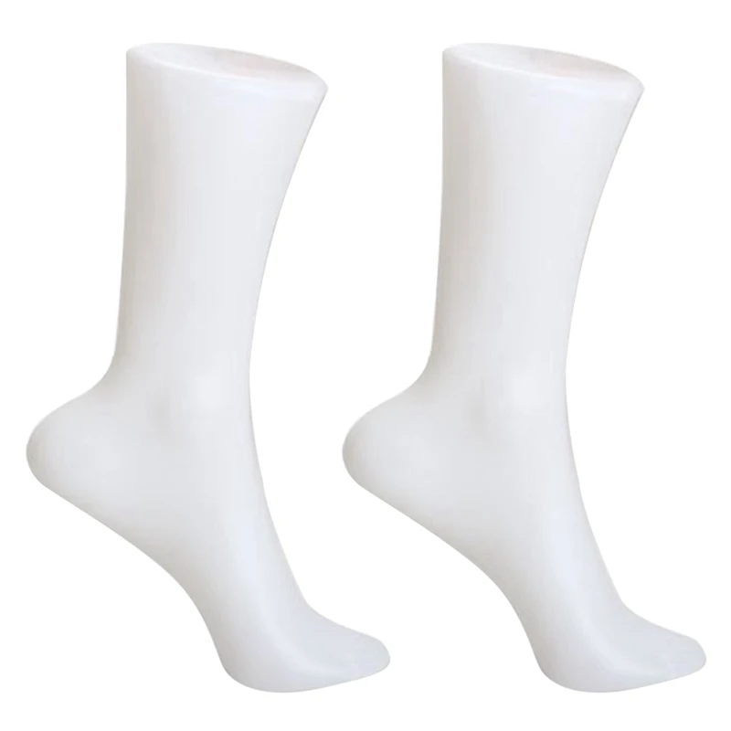 

10PCS Female Foot Sock Sox Display Mold Short Stocking Mannequin White