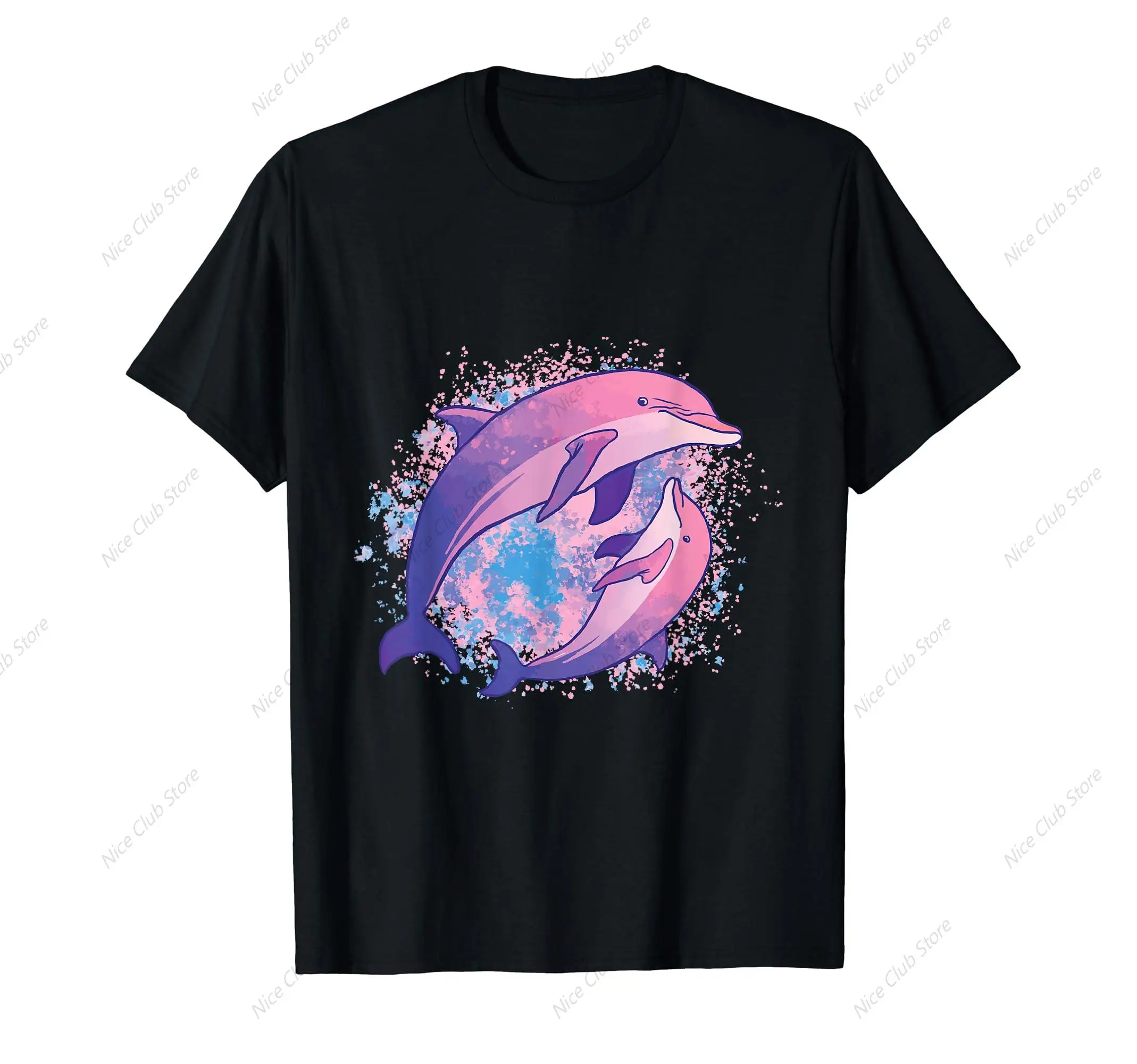 Cute Tie-dye Dolphin shirt Parent And Child Dolphins T-Shirt