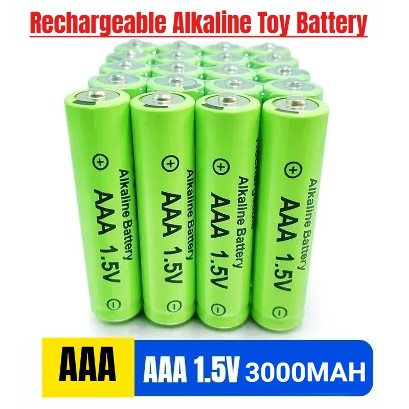 

Alkaline Rechargeable Battery Size 7 AAA 1.5V 3000mAh Rechargeable Alkaline Toy Battery