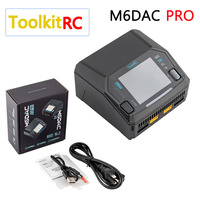 ToolkitRC M6DAC PRO V2 Dual Channel Smart Lipo Battery Charger Discharger AC 200W DC 800W 16A for 1-6S LiHV LiPo PD65W FPV Drone