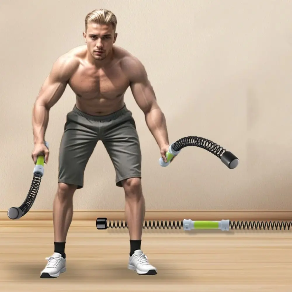 1 pair Replacement Spring Gym Battle Rope Rebound Stainless Steel Cordless Battle Rope Non Slip Multifunction Arm Strength Rope