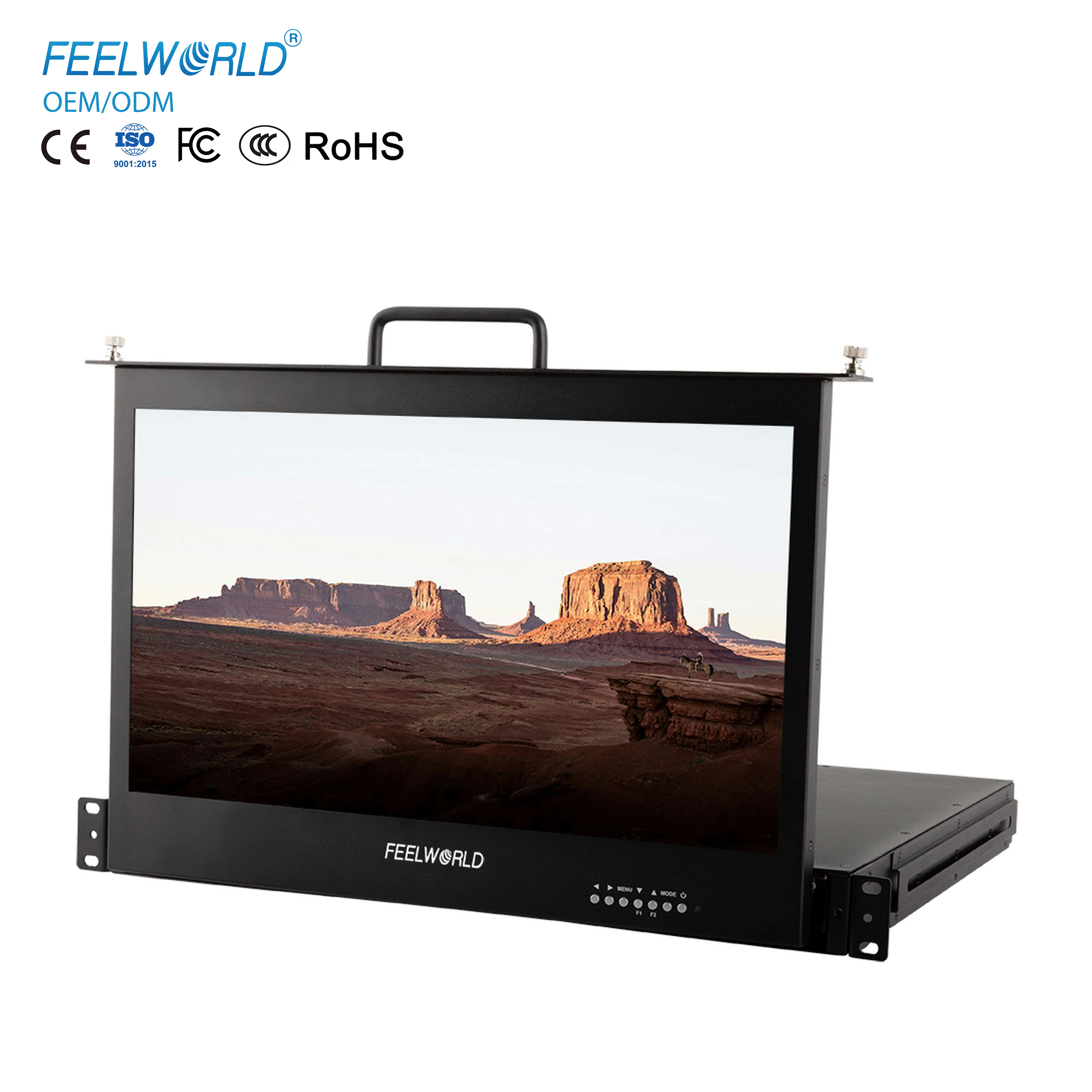 

Монитор FEELWORLD SC173-HSD-56 17,3 дюйма, 1U, для установки в стойку, Full HD 1920x1080 с поддержкой нескольких входов, кастомизация логотипа и OEM