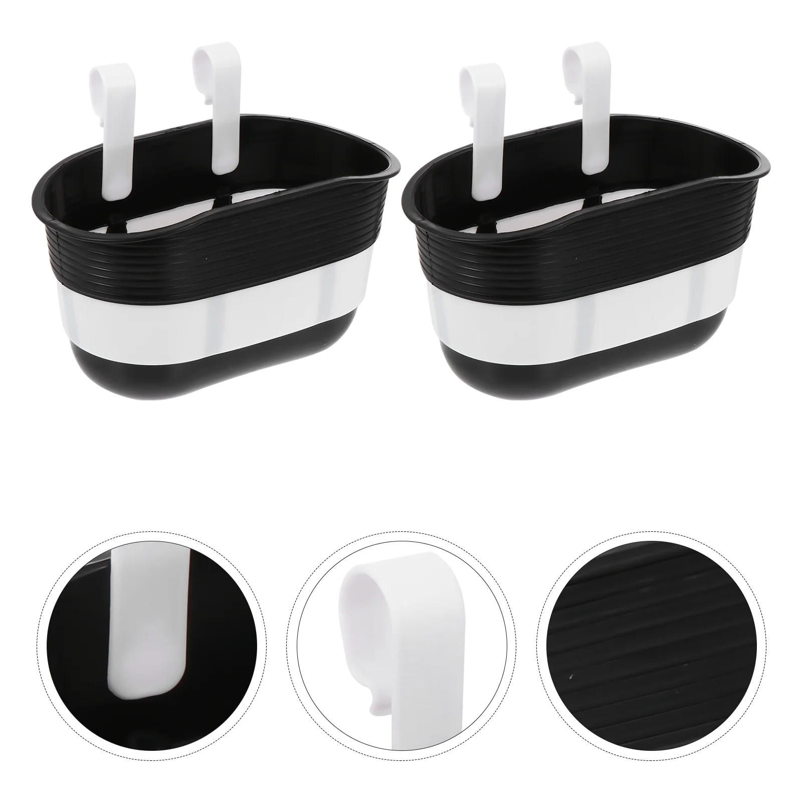

2 Pcs Basket Walker Accessories Children Bike Container Plastic Scooter Storage Toddler Balance
