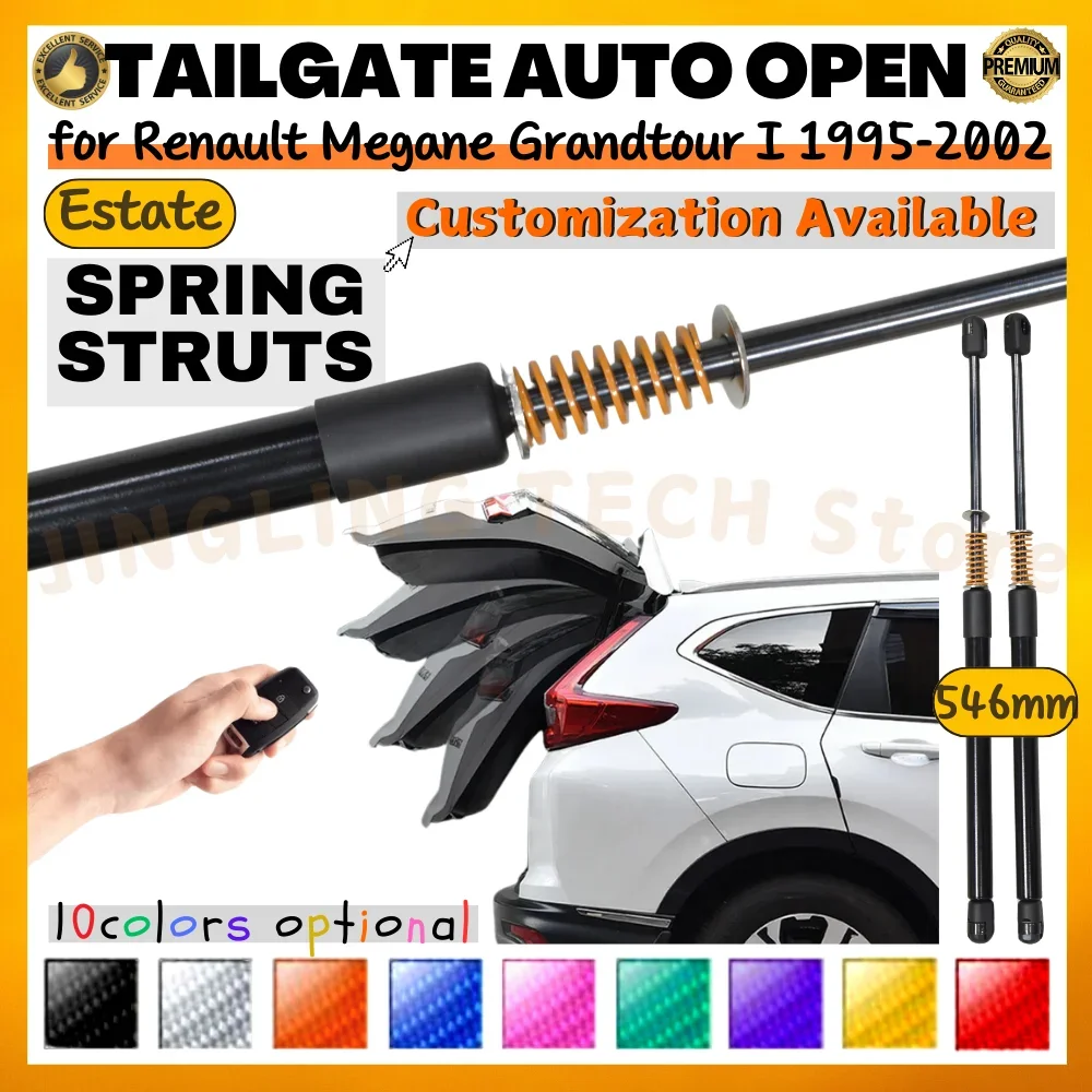 

Qty(2) Trunk Struts with Spring for Renault Megane Grandtour I Estate 1995-2002 Rear Tailgate Boot Lift Supports Shock Absorbers