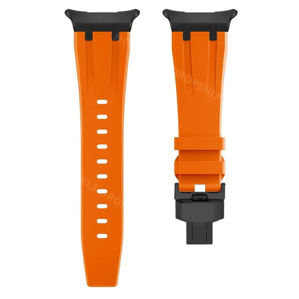 AP Silicone Loop Strap for Samsung Galaxy Ultra 47mm Luxury Men Sports Band for Samsung Galaxy Ultra Butterfly Buckle Watchband