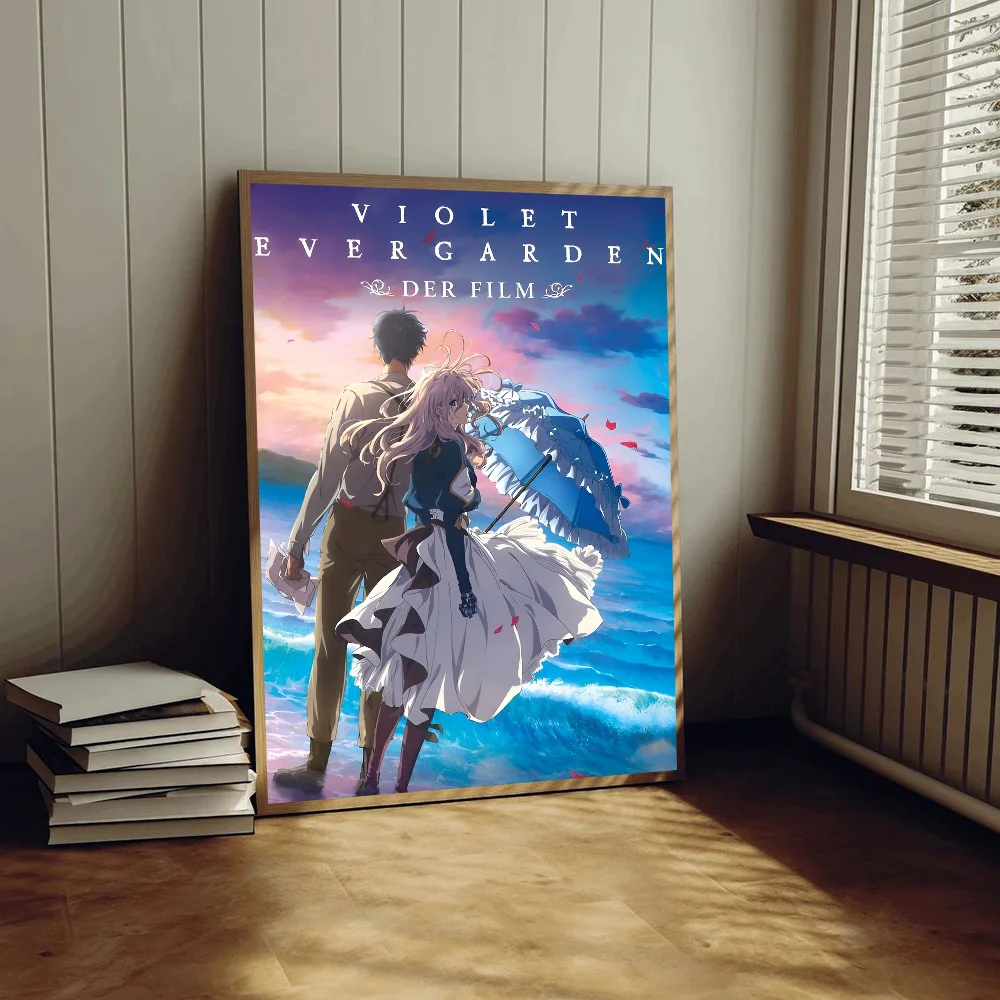 Violet Evergarden Classic Anime Plakat Wodoodporna Papierowa Naklejka Kawiarnia Bar Pokój Dekoracja Ścienna