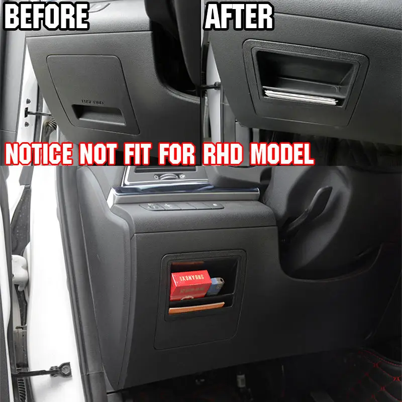 For Hyundai Elantra 2017 Fuse Storage Box Bin LHD Armrest Box Tray Center Console Card Coin Slot Glove Case Holder Car Organizer