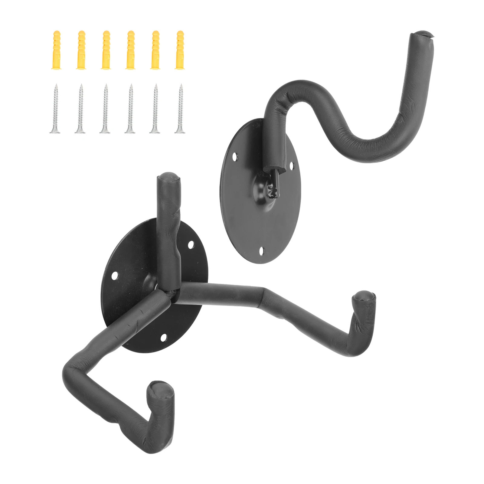 

1 set Guitar Wall Mount Hanger Metal Bass Ukulele Holder Wall Hanger Hook Rack Horizontal Display Bracket Durable Easy Install