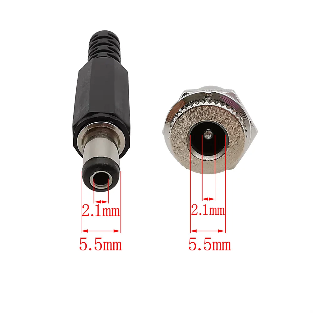 5Pairs 5.5Mm X 2.1M…