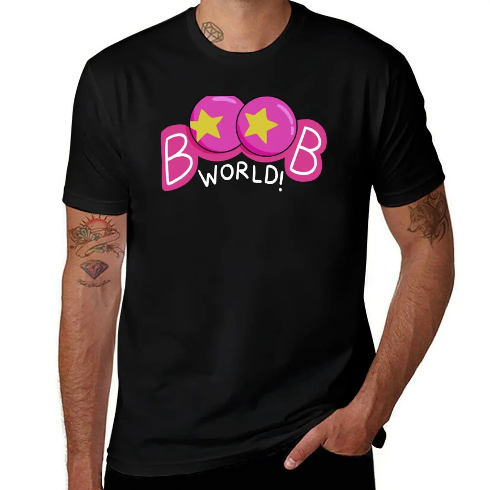 

BOOB WORLD T-Shirt Work Casual Loose Fit T-Shirt
