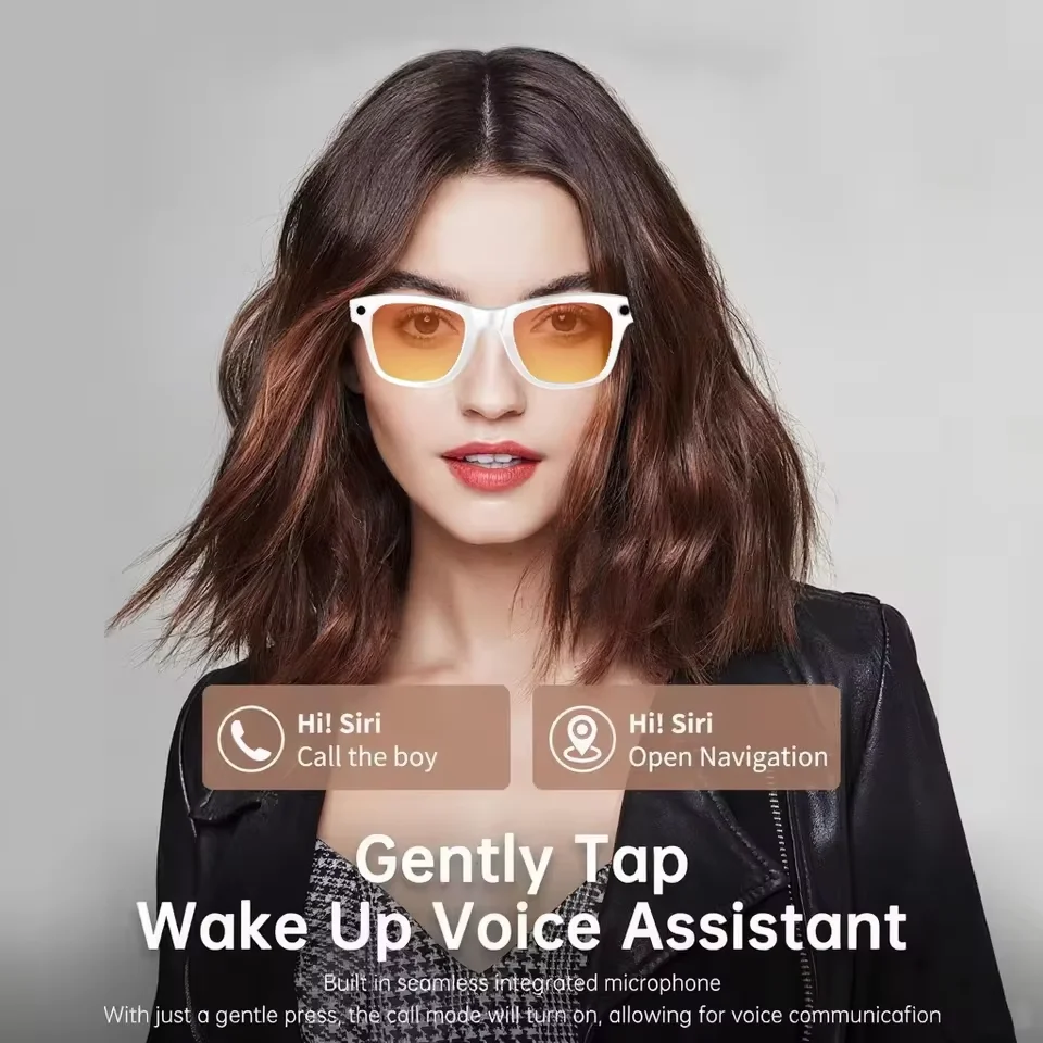 Nowe okulary inteligentne z kamerą 8MP, fotografia, wideo, AI, inteligentne, interaktywne tłumaczenie, połączenia, inteligentne okulary przeciwsłoneczne, męskie, damskie, okulary korekcyjne