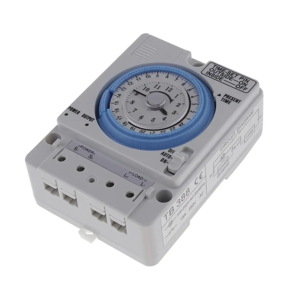 Analog Time Switch with Synchronous Motor And Daily Program, Time Switch