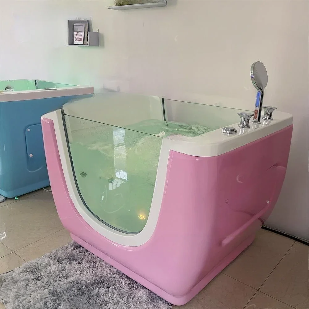 Multifunctional Acrylic Glass Spa Children\'s Bath Baby Spa Jacuzzi Freestanding Bath