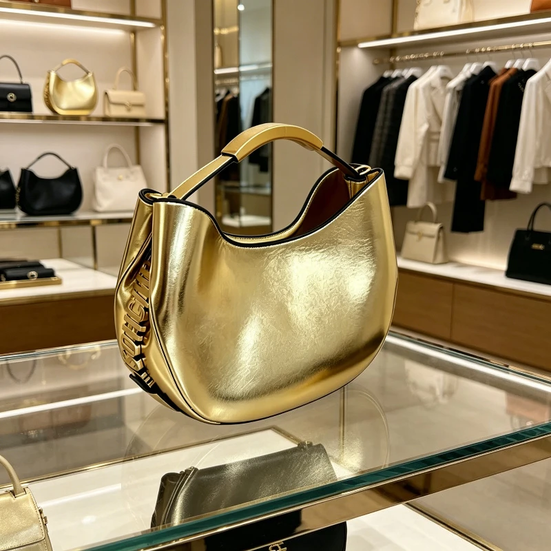2026 New Women Niche Underarm Bag Crossbody Shoulder Purse Trendy Small Saddle Handbag Spring Summer Outfit Hot Sale