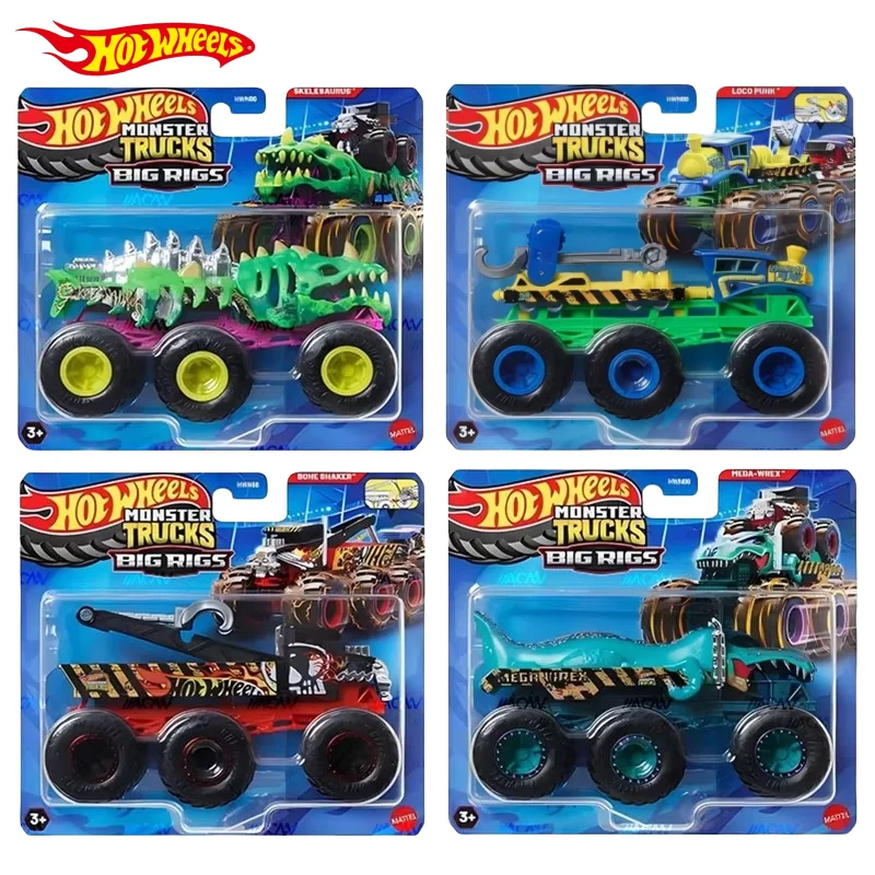 

Оригинальные литые игрушки Hot Wheels Monster Trucks Big Rigs Ast 2025 Mix 1, масштаб 1:64, для детей и коллекционеров, новые, нераспечатанные