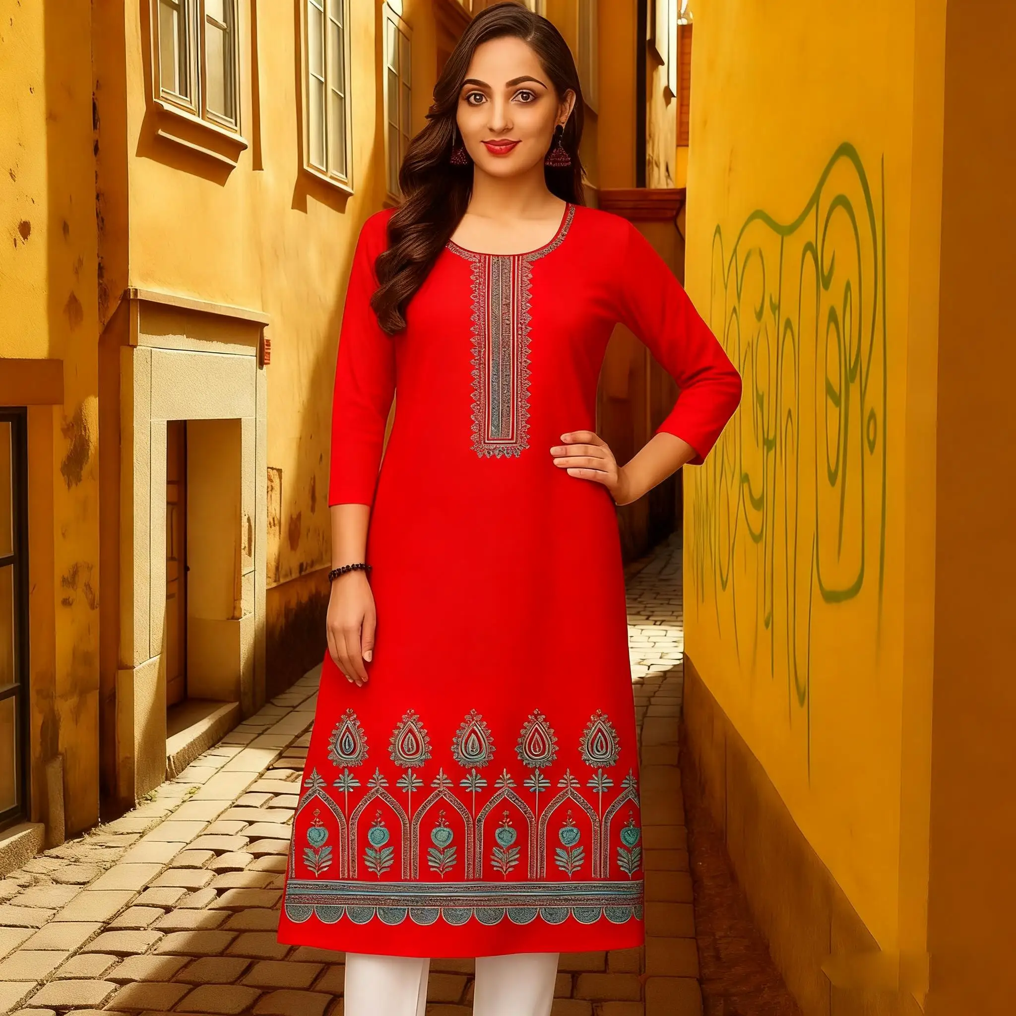 مسلم كورتا المرأة فساتين راقية غير رسمية أنبوب مستقيم 2026 العرقية Vetement فام Abito Donna Musulmana الفتيات فستان الصلاة #3