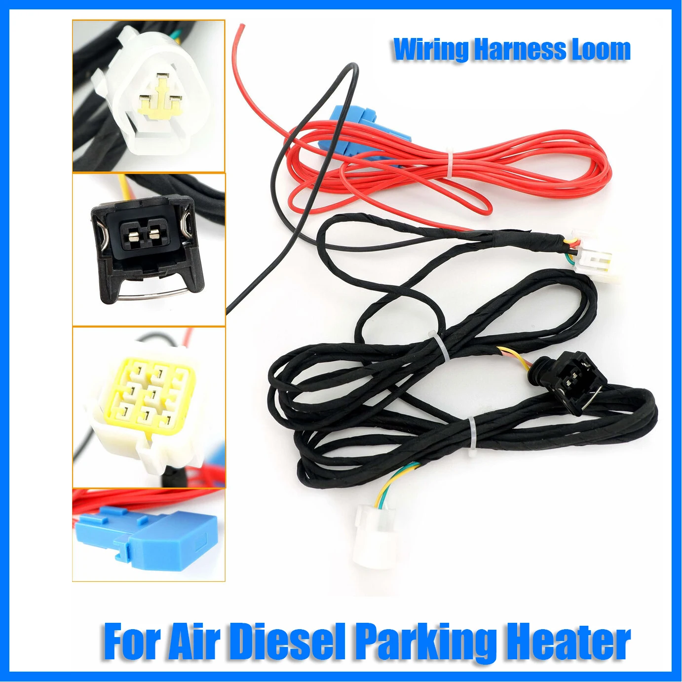 

12V/24V Air Diesel Parking Heater Wiring harness Loom Power Supply Cable Adapter Set For Eberspacher Webasto