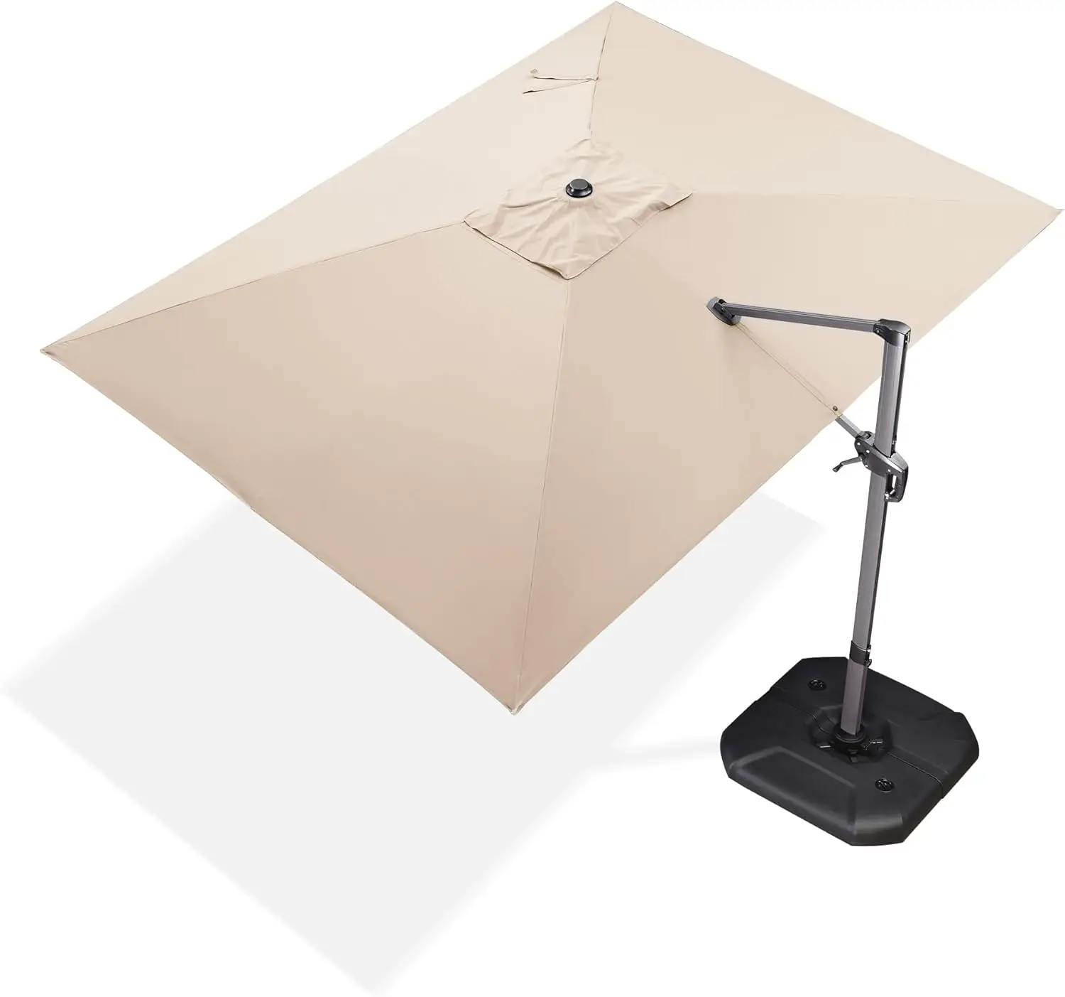 

9' X 11.5' Patio Umbrella Outdoor Cantilever Rectangle Umbrella Aluminum Offset Umbrella with 360-degree Rotation for Garden