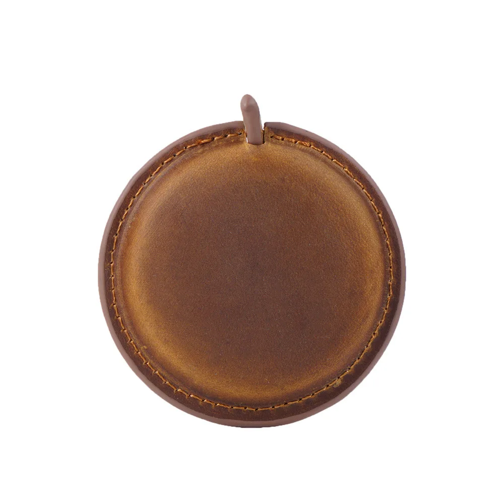 150cm hand-made genuine leather cowhide mini mini tape measure line band reel key chain hanging pendant gauging tools